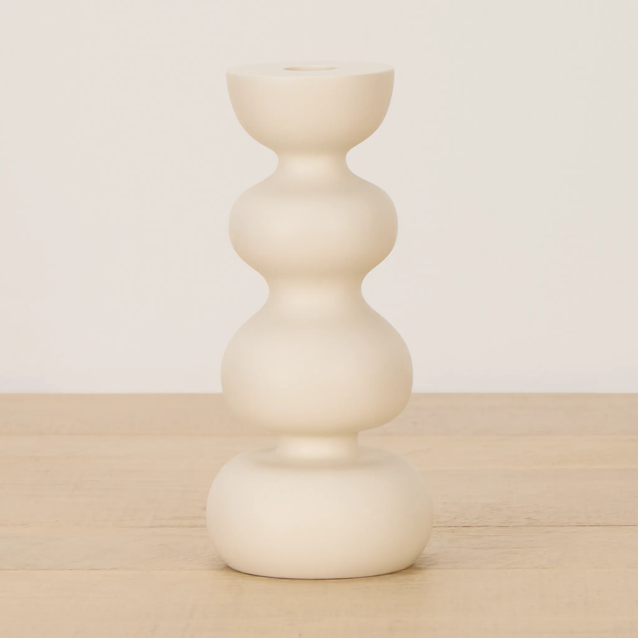 Vesa Beige Candle Holder