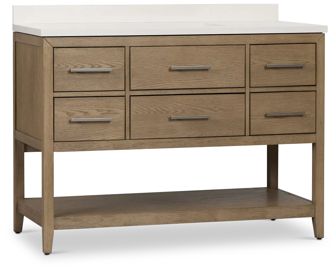 Alden Light Gray 48" Single Bathroom Vanity Alden Light Gray 48" Single Bathroom Vanity