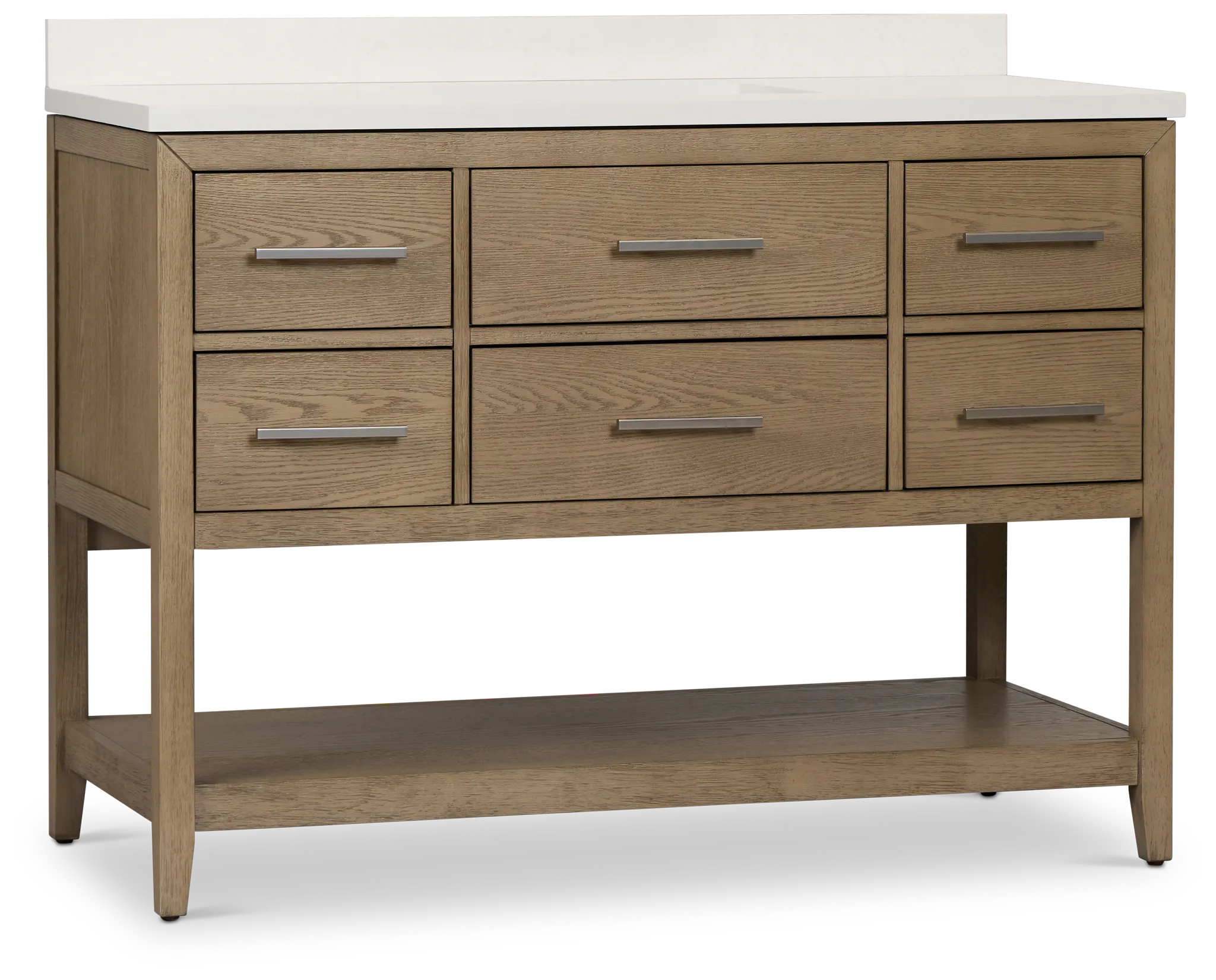 Alden Light Gray 48" Single Bathroom Vanity