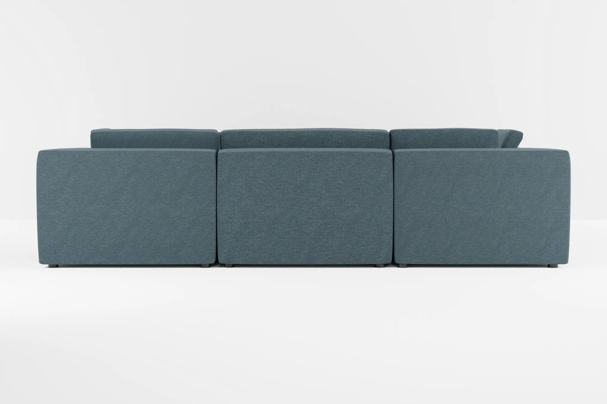 Destin Elevation Dark Blue Fabric 8-piece Modular Sectional