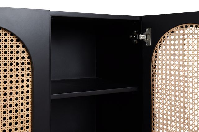 Sarto Black Four-door Cabinet