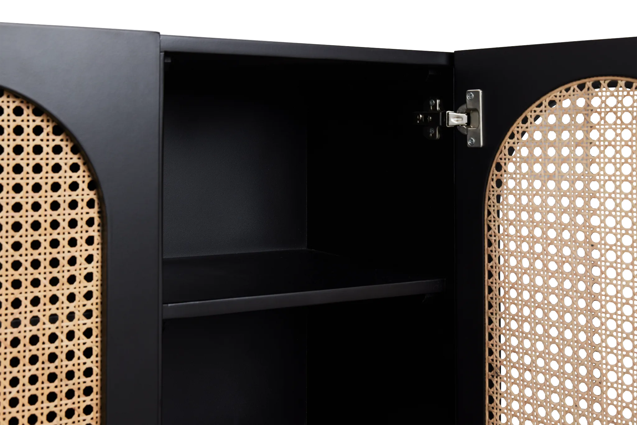 Sarto Black Four-door Cabinet