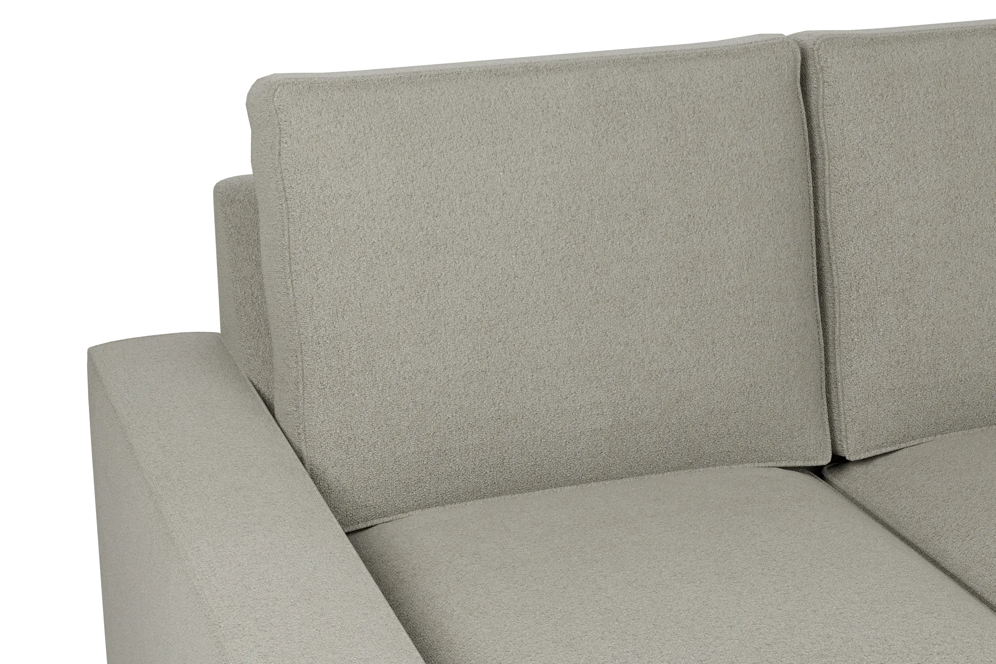 Edgewater Elite Gray 96" Sofa W/ 3 Cushions