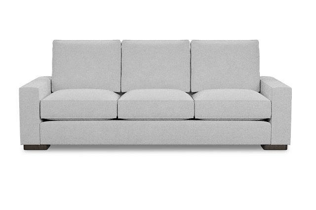 Edgewater Suave White 96" Sofa W/ 3 Cushions