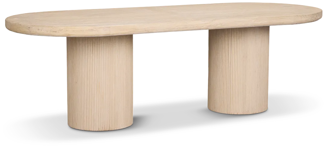 Clayton Light Tone Oval Table