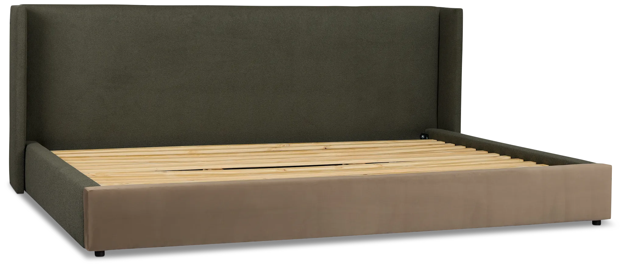 Captiva Sutton Green 48" Upholstered Shelter Bed