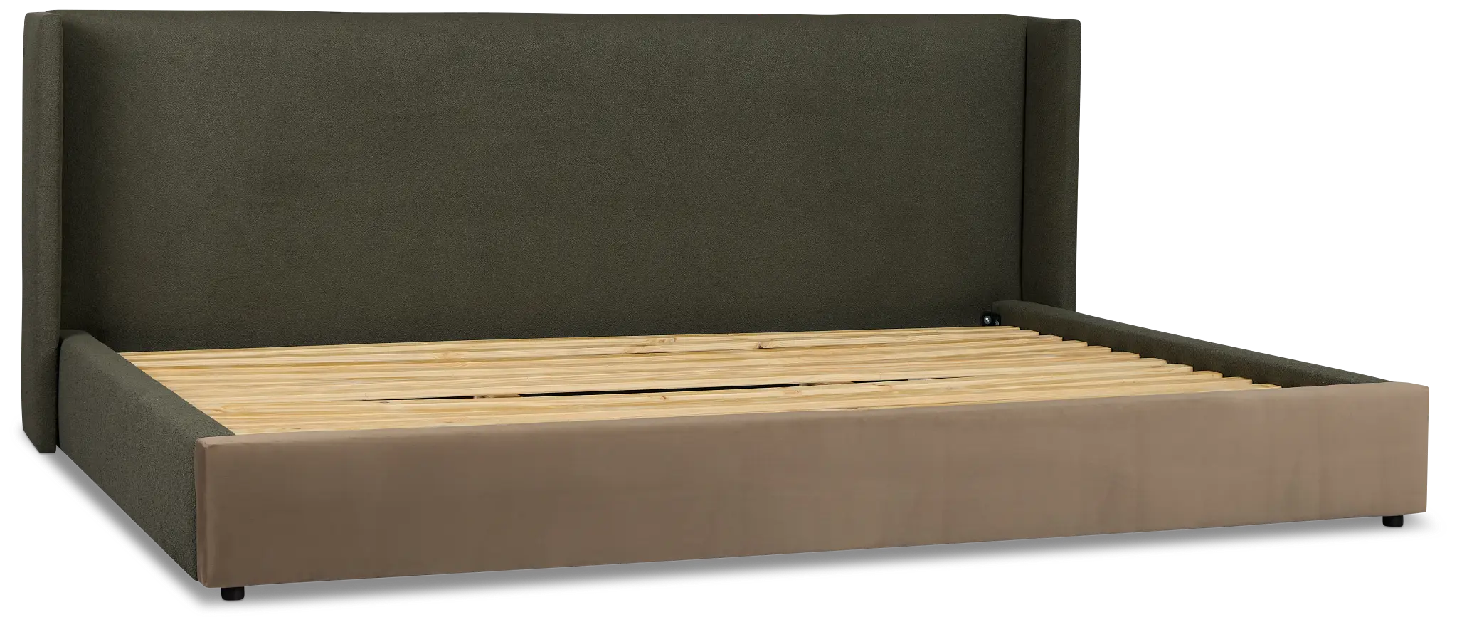 Captiva Sutton Green 48" Upholstered Shelter Bed Captiva Sutton Green 48" Upholstered Shelter Bed