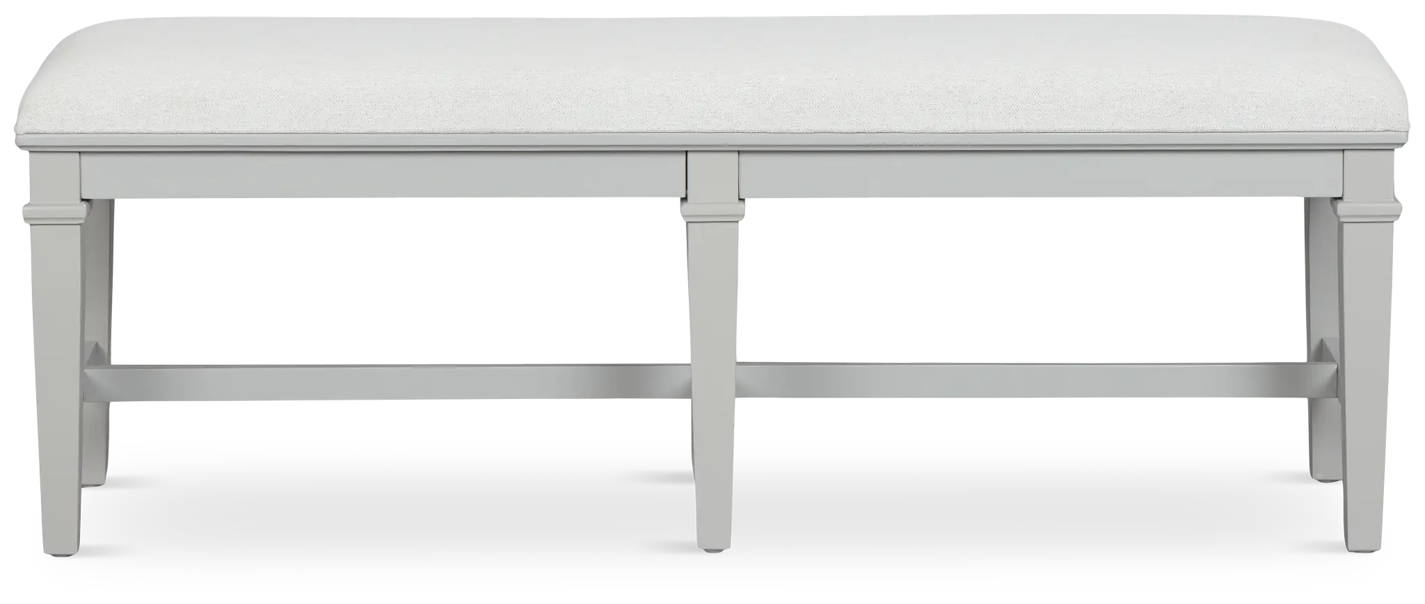 Cape Cod Gray Upholstered Dining Bench Cape Cod Gray Upholstered Dining Bench