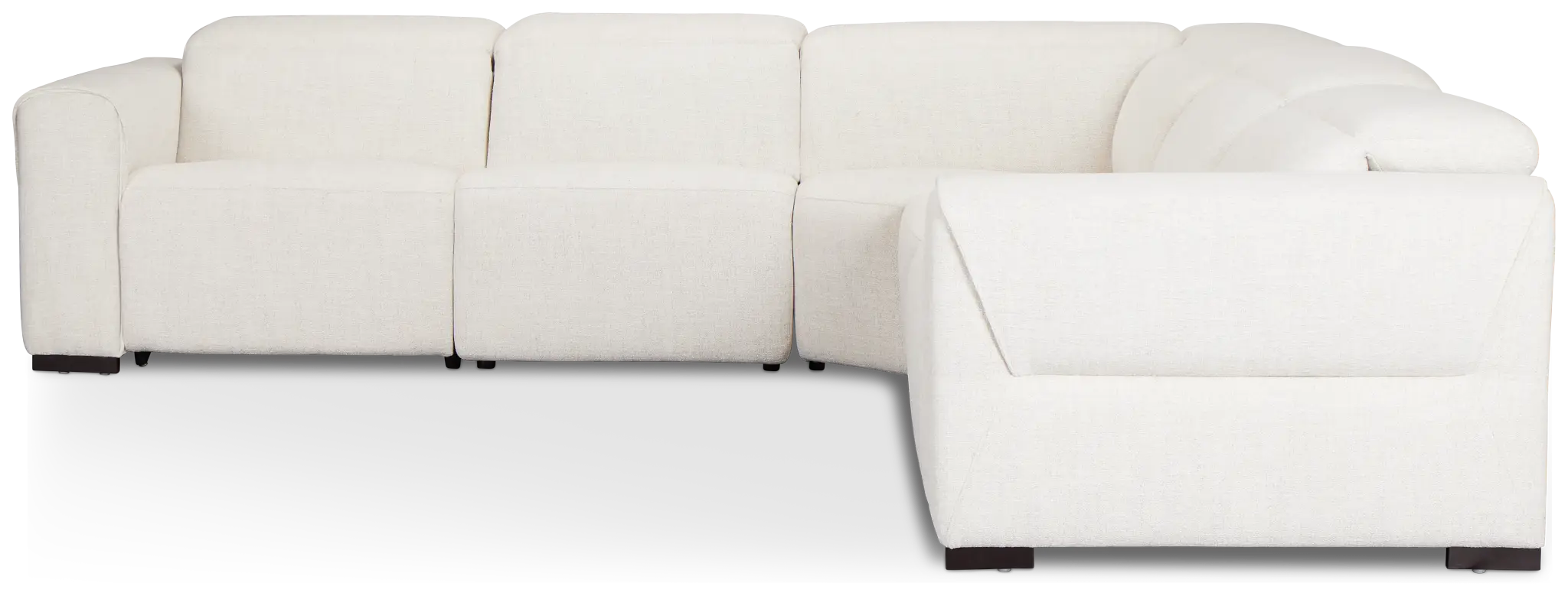 Ellis Light Beige Fabric Small Two-arm Power Reclining Sectional Ellis Light Beige Fabric Small Two-arm Power Reclining Sectional