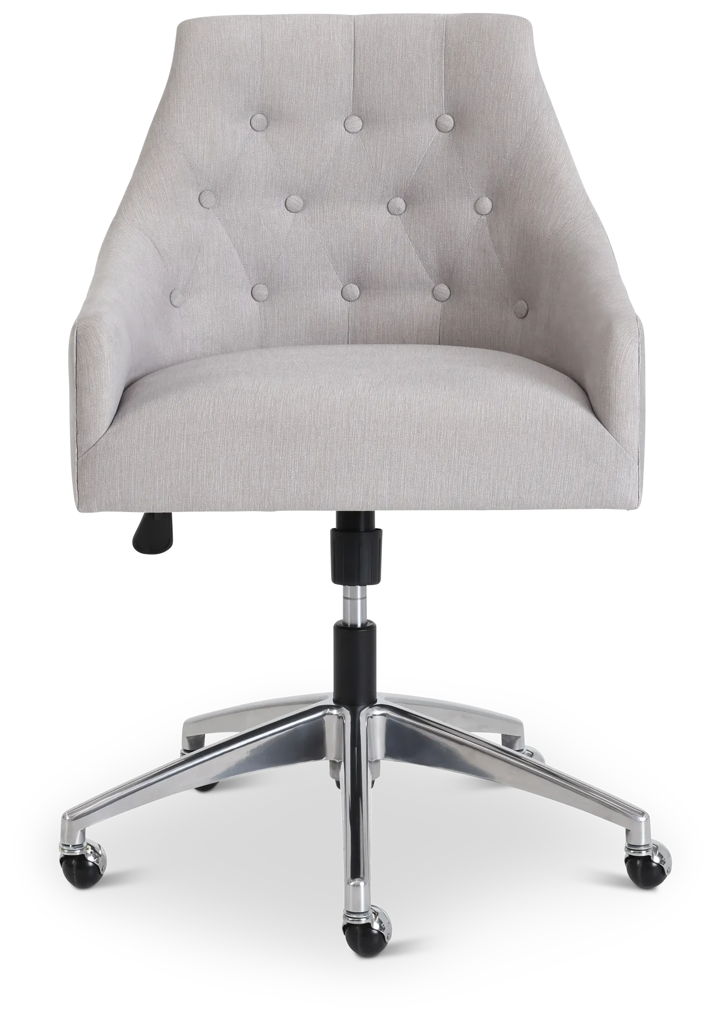 Newport Gray Metal Upholstered Desk Chair