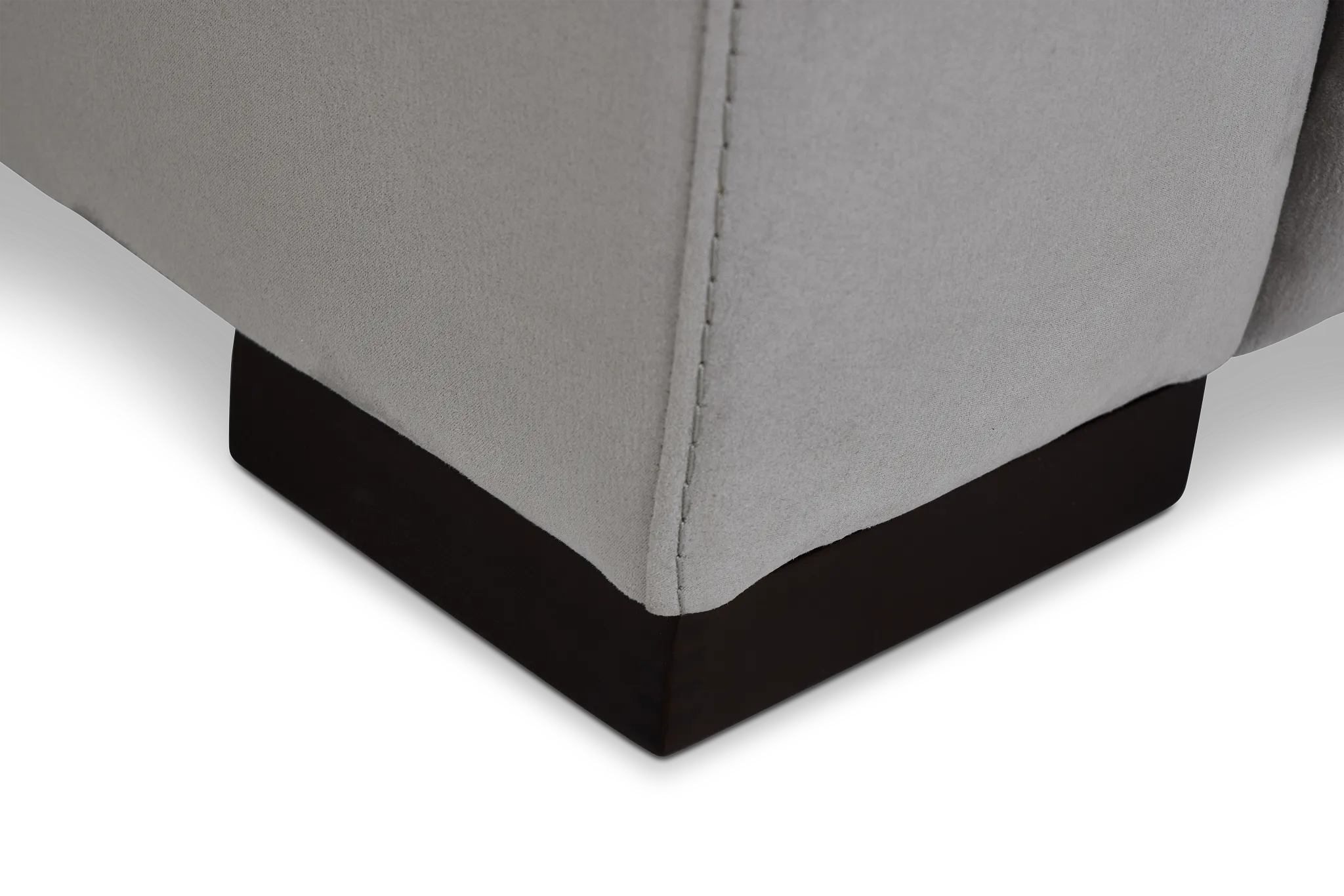 Sentinel Light Gray Micro Power Recliner With Power Headrest