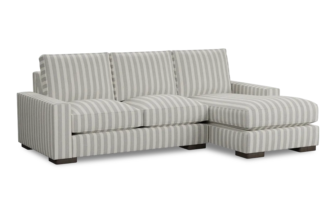 Edgewater Sea Lane Light Gray Right Chaise Sectional