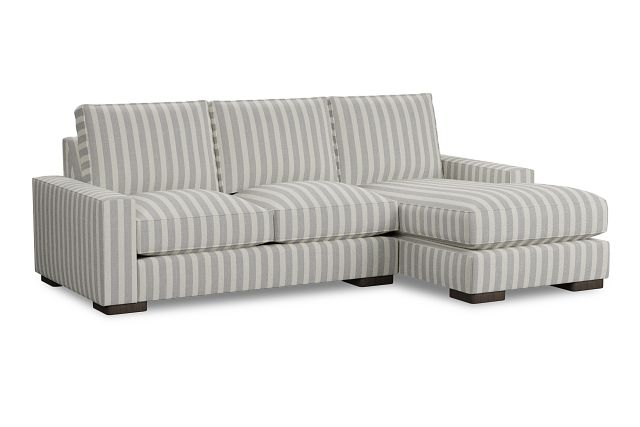 Edgewater Sea Lane Light Gray Right Chaise Sectional