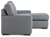 Austin Blue Fabric Right Chaise Sectional