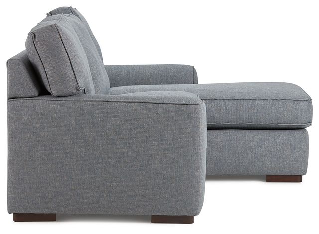 Austin Blue Fabric Right Chaise Sectional