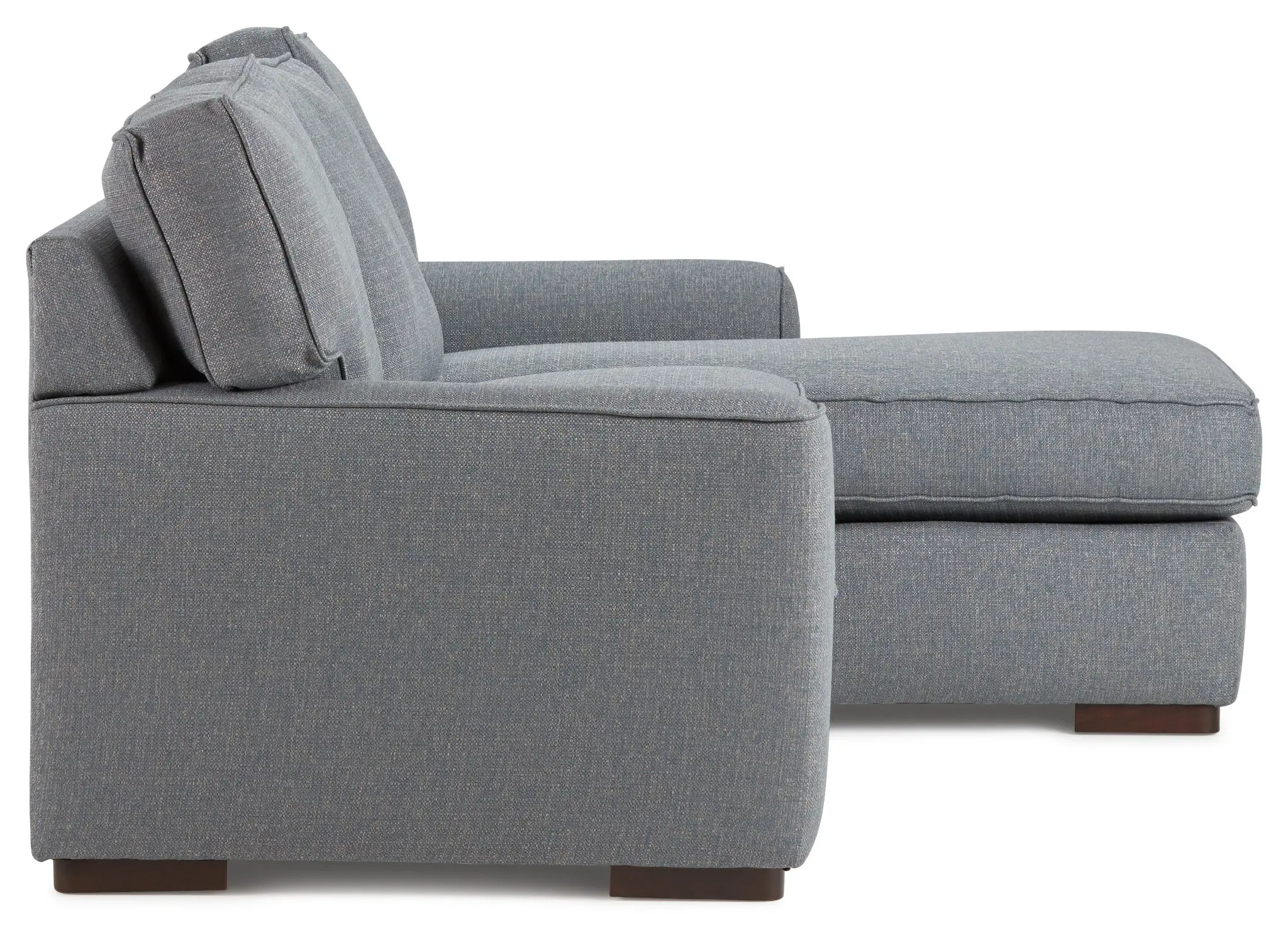 Austin Blue Fabric Right Chaise Sectional Austin Blue Fabric Right Chaise Sectional