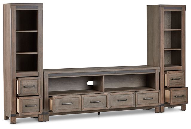 Lancaster Mid Tone 72" Entertainment Wall