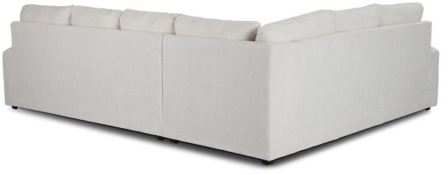 Colby White Micro Right Chaise Sectional