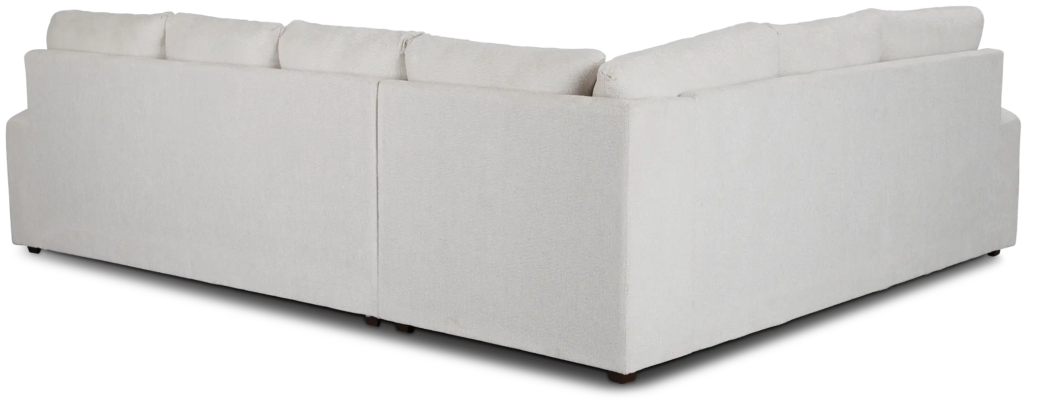 Colby White Micro Right Chaise Sectional Colby White Micro Right Chaise Sectional