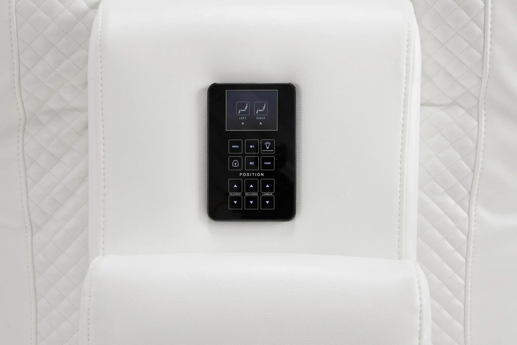 Troy White Micro Left Console Love Reclining Sectional Troy White Micro Left Console Love Reclining Sectional