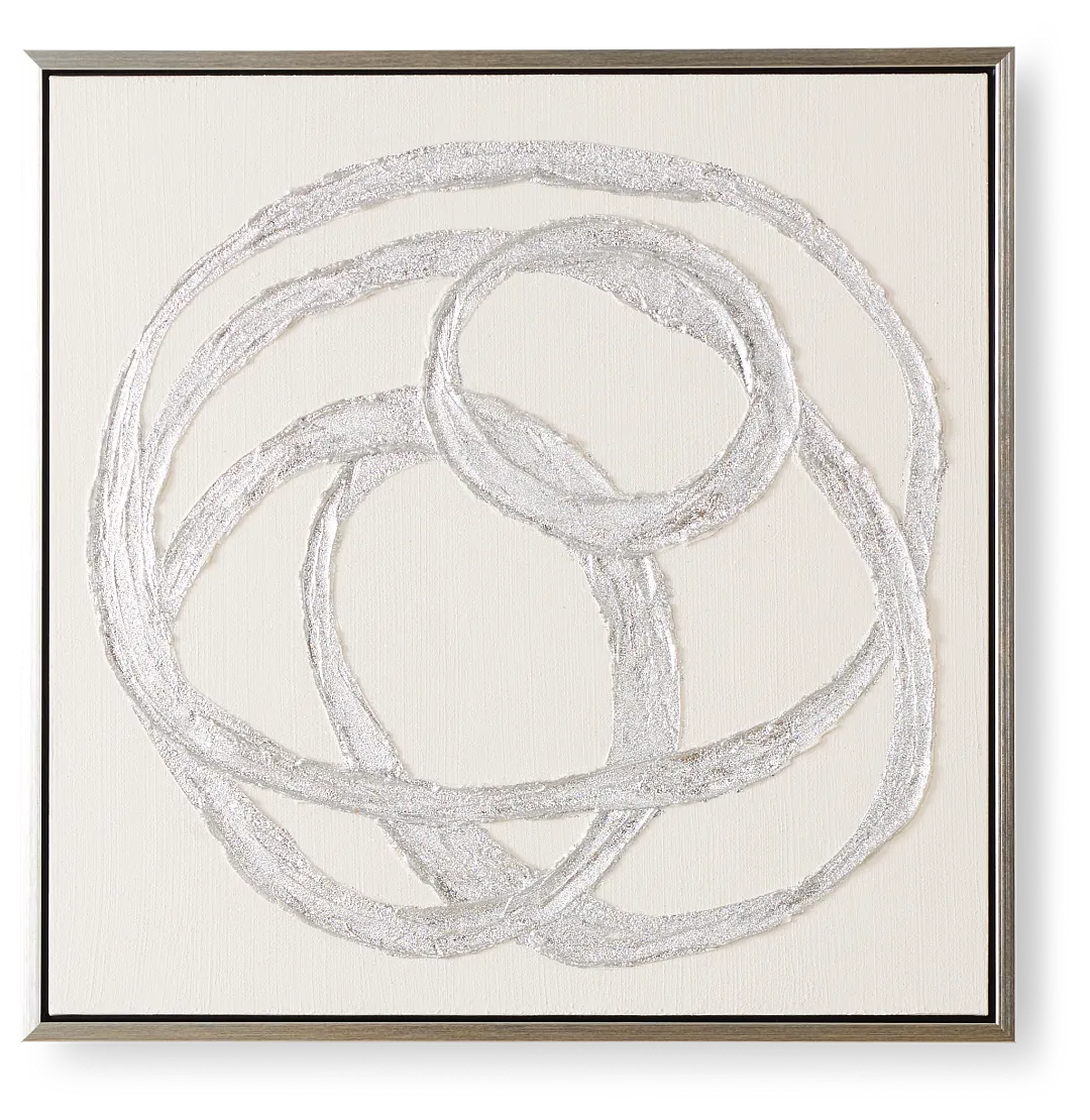 Anora Silver Framed Wall Art