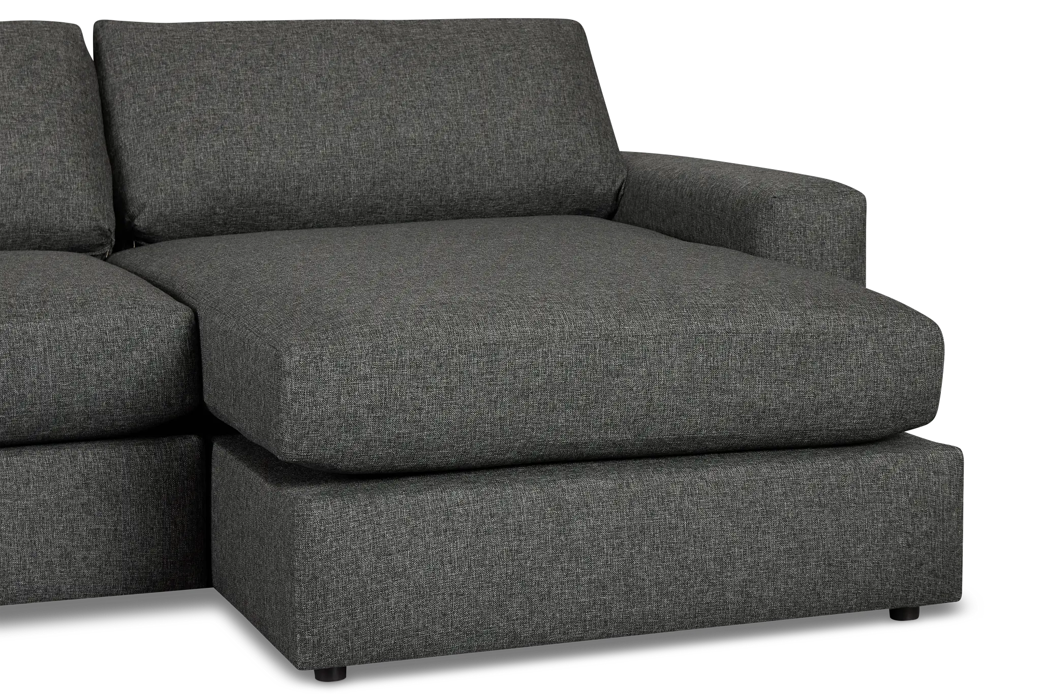 Brantley Dark Gray Fabric Right Chaise Sectional Brantley Dark Gray Fabric Right Chaise Sectional