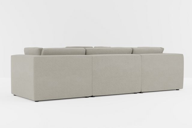 Destin Elite Gray Fabric 5-piece Modular Sectional