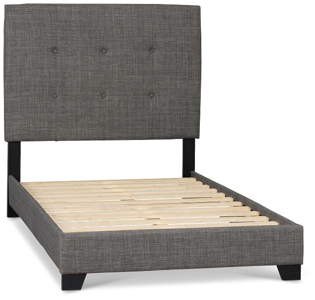 Flagler Gray Uph Panel Bed