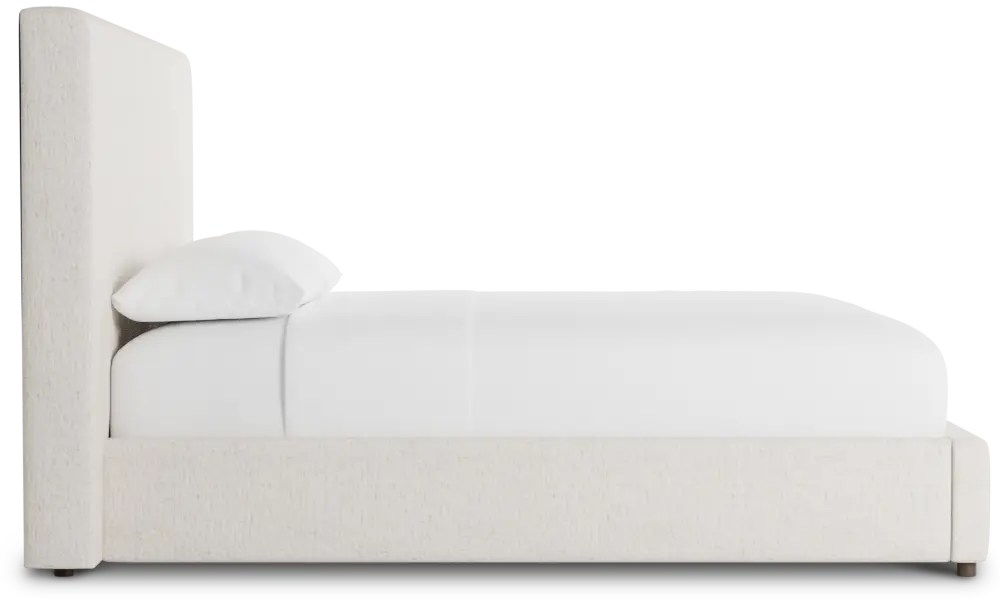 Grayton Linen Light Beige 54" Upholstered Platform Bed Grayton Linen Light Beige 54" Upholstered Platform Bed