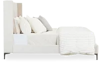 Kent Light Beige Uph Panel Bed