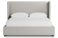 Captiva Gellar Gray 48" Upholstered Shelter Bed