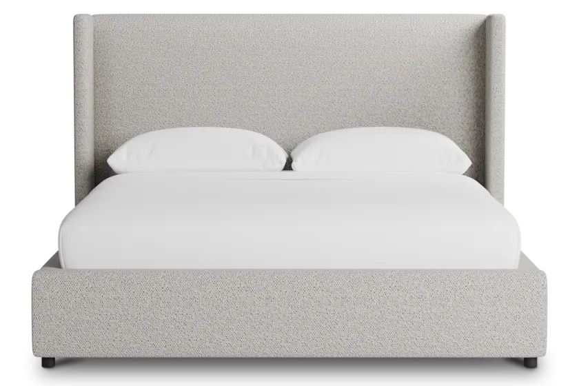 Captiva Gellar Gray 48" Upholstered Shelter Bed