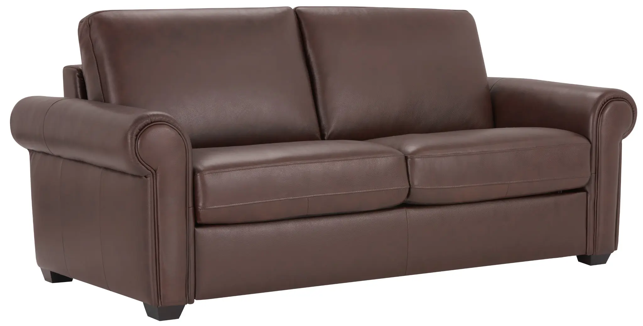 Lincoln Medium Brown Lthr/vinyl Memory Foam Sleeper Lincoln Medium Brown Lthr/vinyl Memory Foam Sleeper