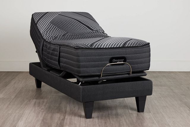 Beautyrest Black Lx-class Medium Hybrid Black Luxury Adjustable Mattress Set