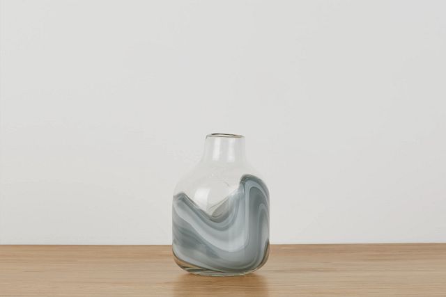 Arya Gray Short Vase