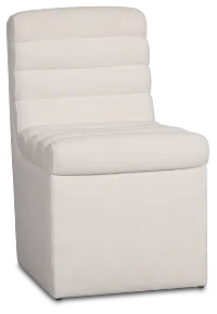 Buckhead White Upholstered Side Chair