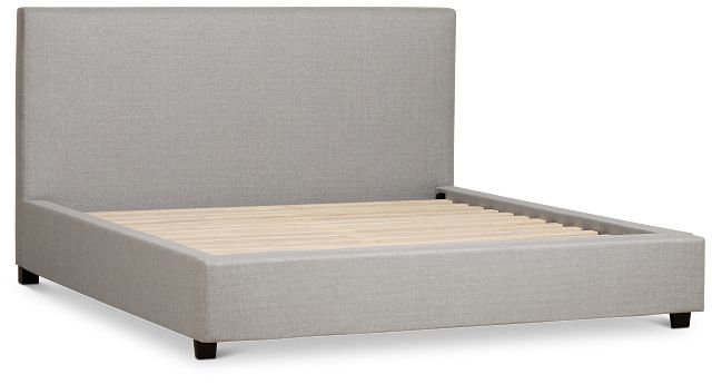 Monica Light Gray Uph Platform Storage Bed