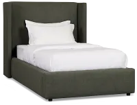 Captiva Sutton Green 48" Upholstered Shelter Bed