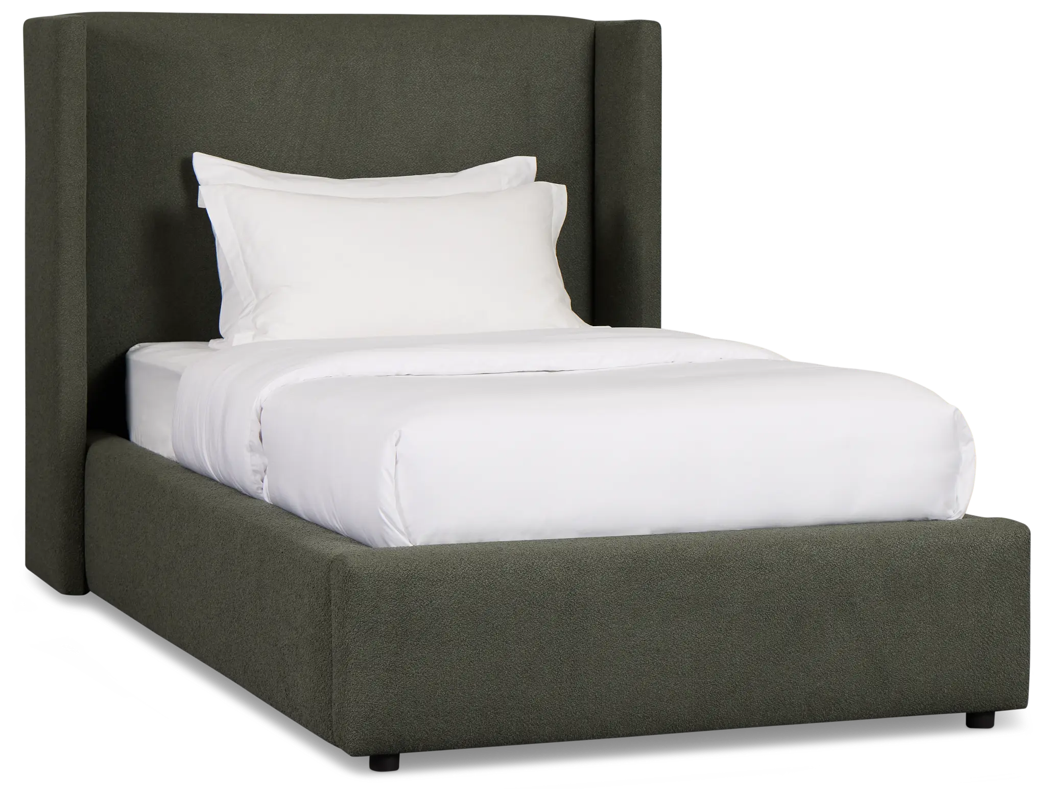 Captiva Sutton Green 48" Upholstered Shelter Bed Captiva Sutton Green 48" Upholstered Shelter Bed