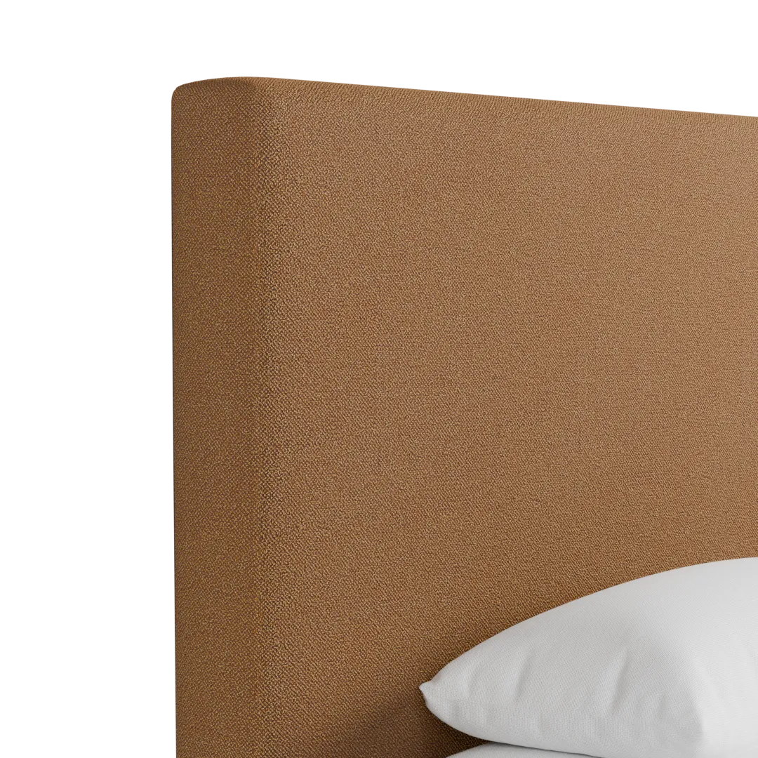 Grayton Elite Light Brown 54" Upholstered Platform Bed