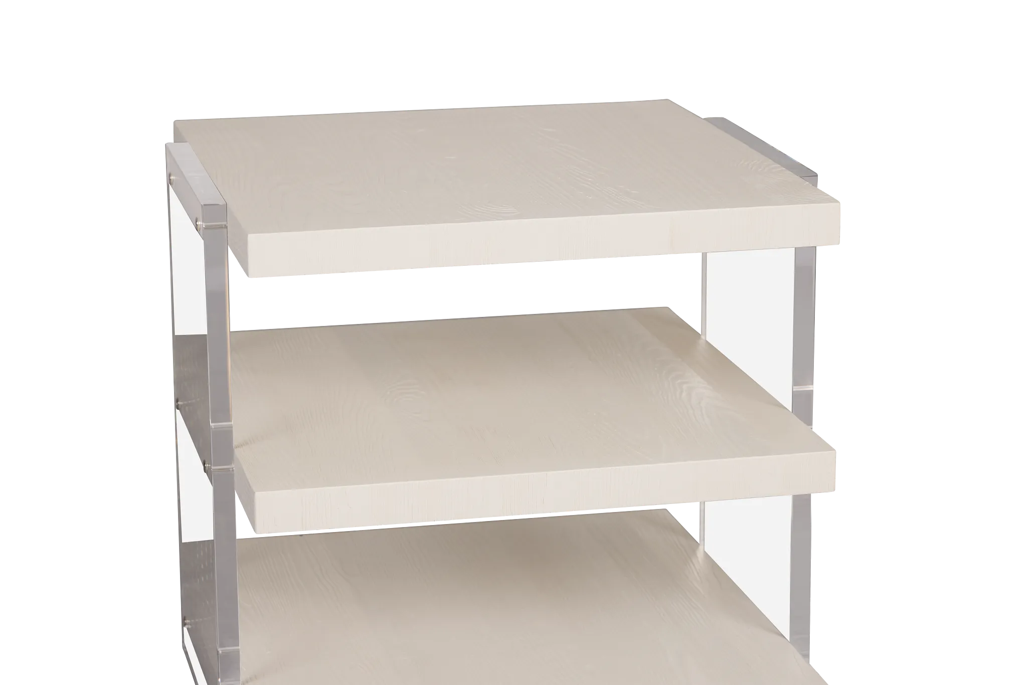 Gables White Rectangular End Table