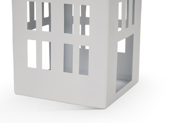 House White Medium Candle Holder