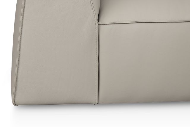 Blanca Gray Leather Sofa