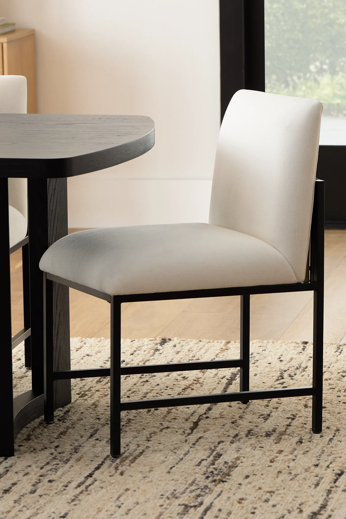 Highland Black Upholstered Side Chair