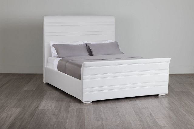 Brickell White Uph Platform Bed (0)