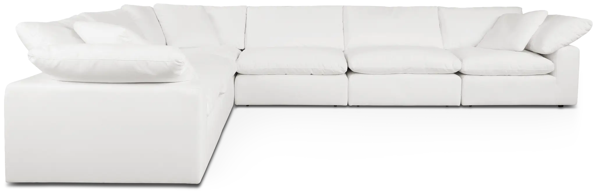 Nixon White Fabric 6-piece Modular Sectional Nixon White Fabric 6-piece Modular Sectional