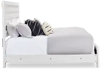 Everett White Panel Bed