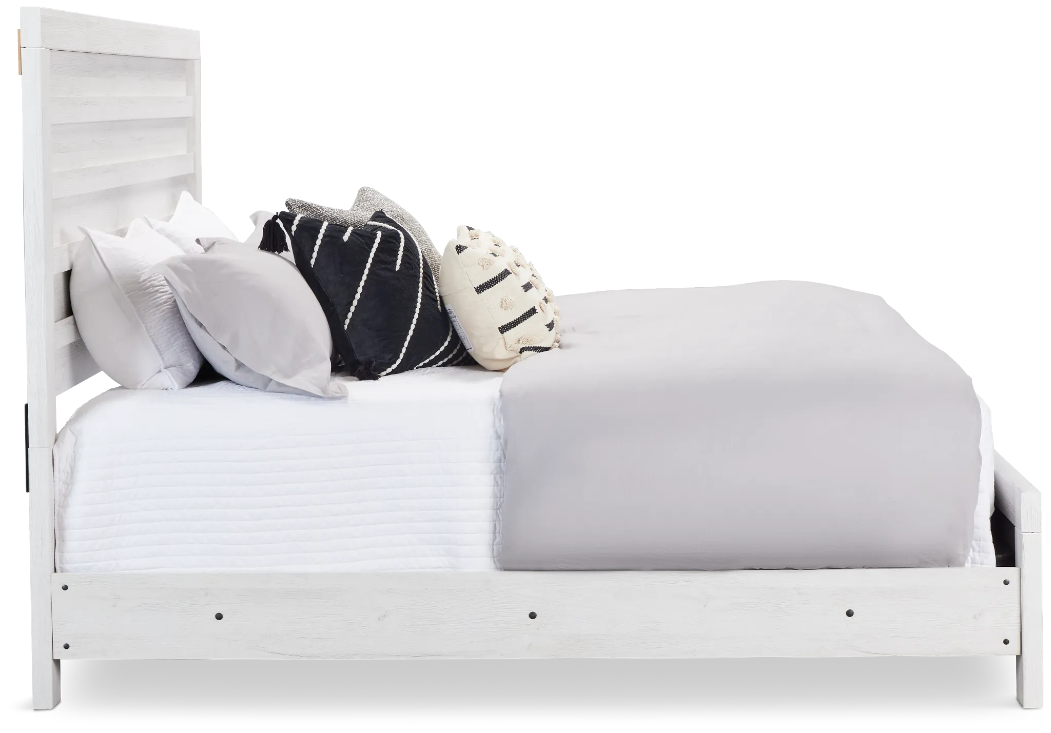 Everett White Panel Bed