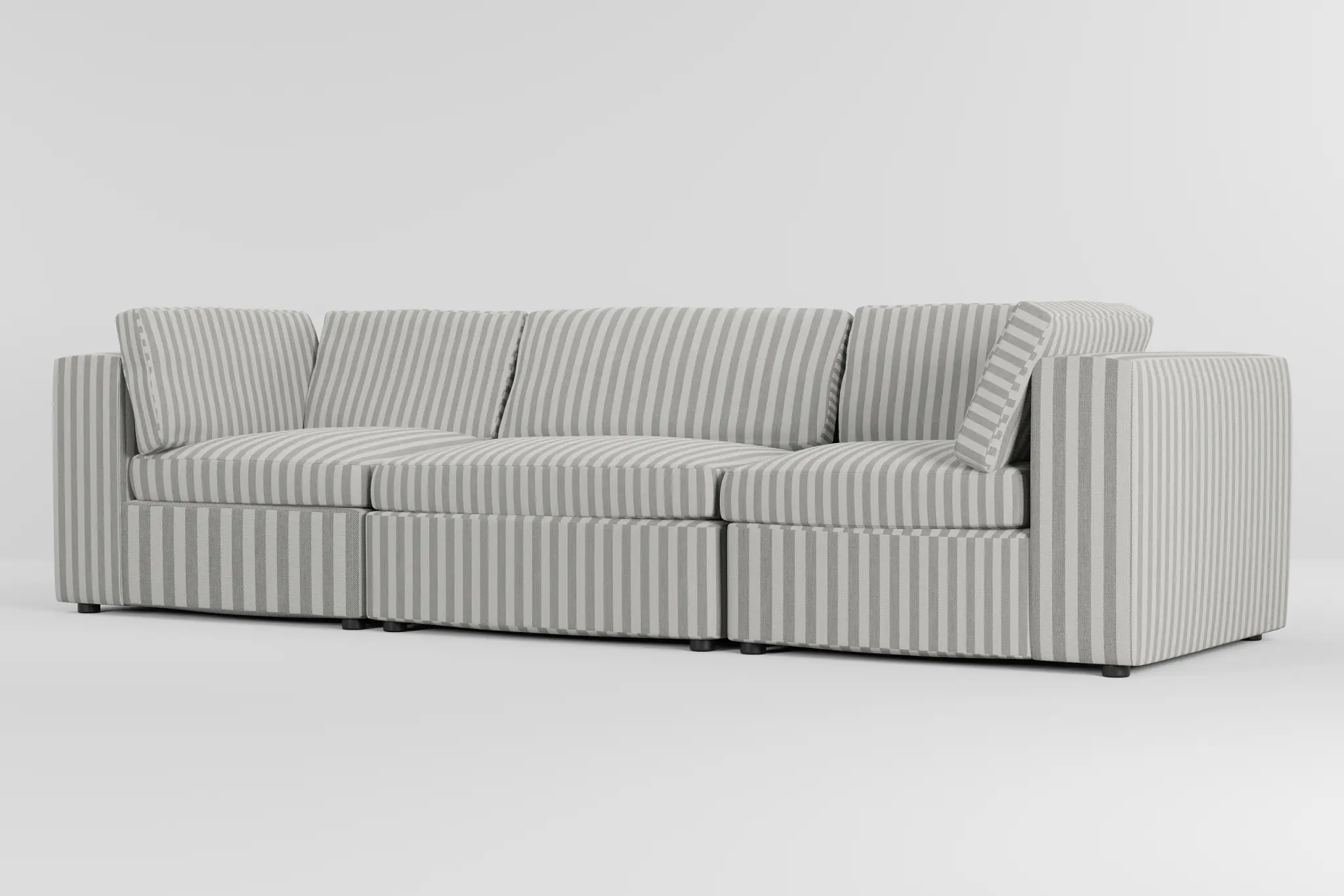 Destin Sea Lane Dark Gray Fabric 3-piece Modular Sofa Destin Sea Lane Dark Gray Fabric 3-piece Modular Sofa