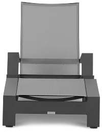 Linear Dark Gray Chair & Otto